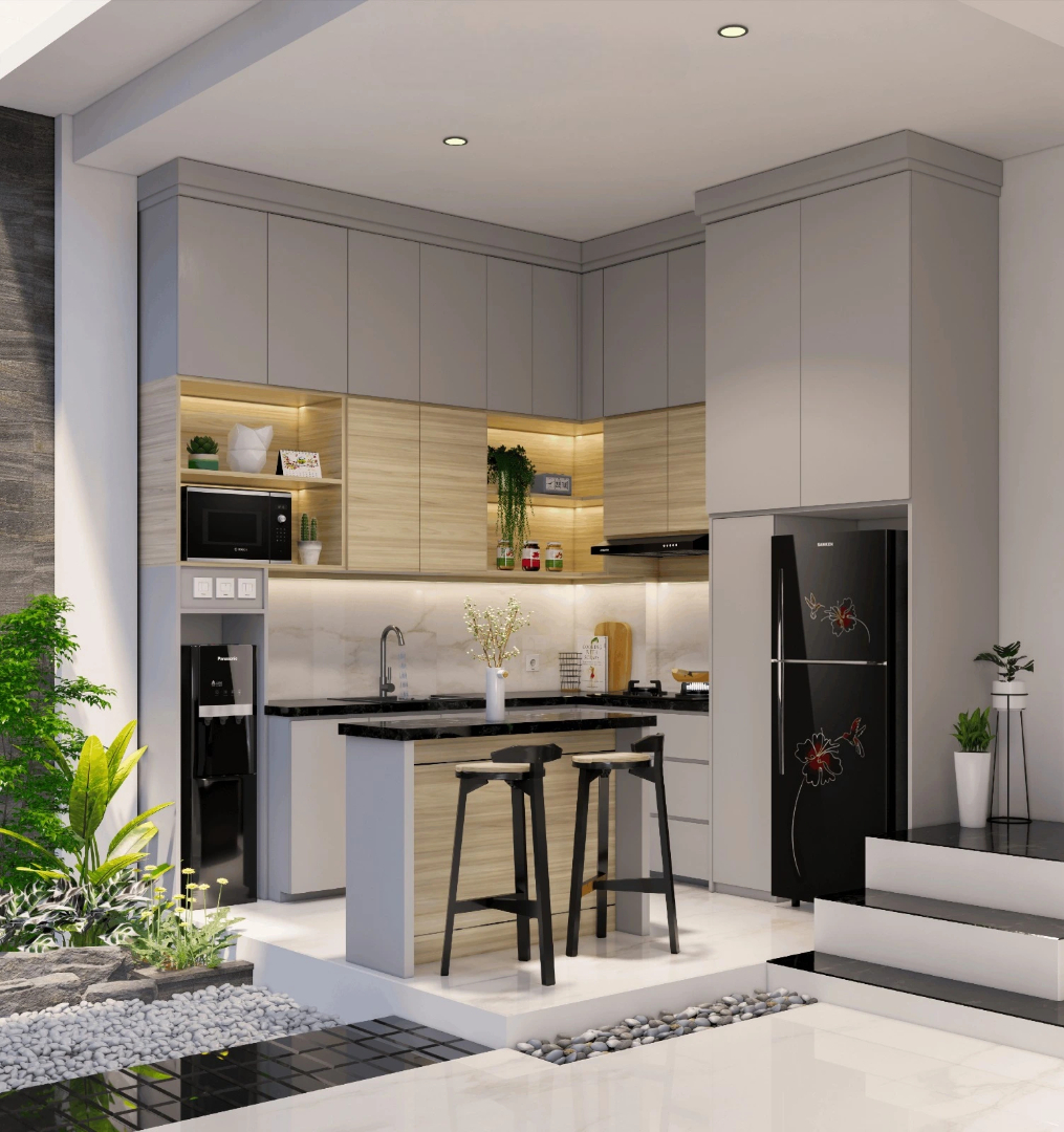 Kitchen Set Letter L Custom Bogor – Dapur Furniture